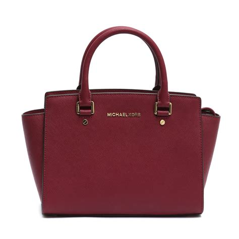 michael kors bag bordeaux|Michael Kors shoulder bag.